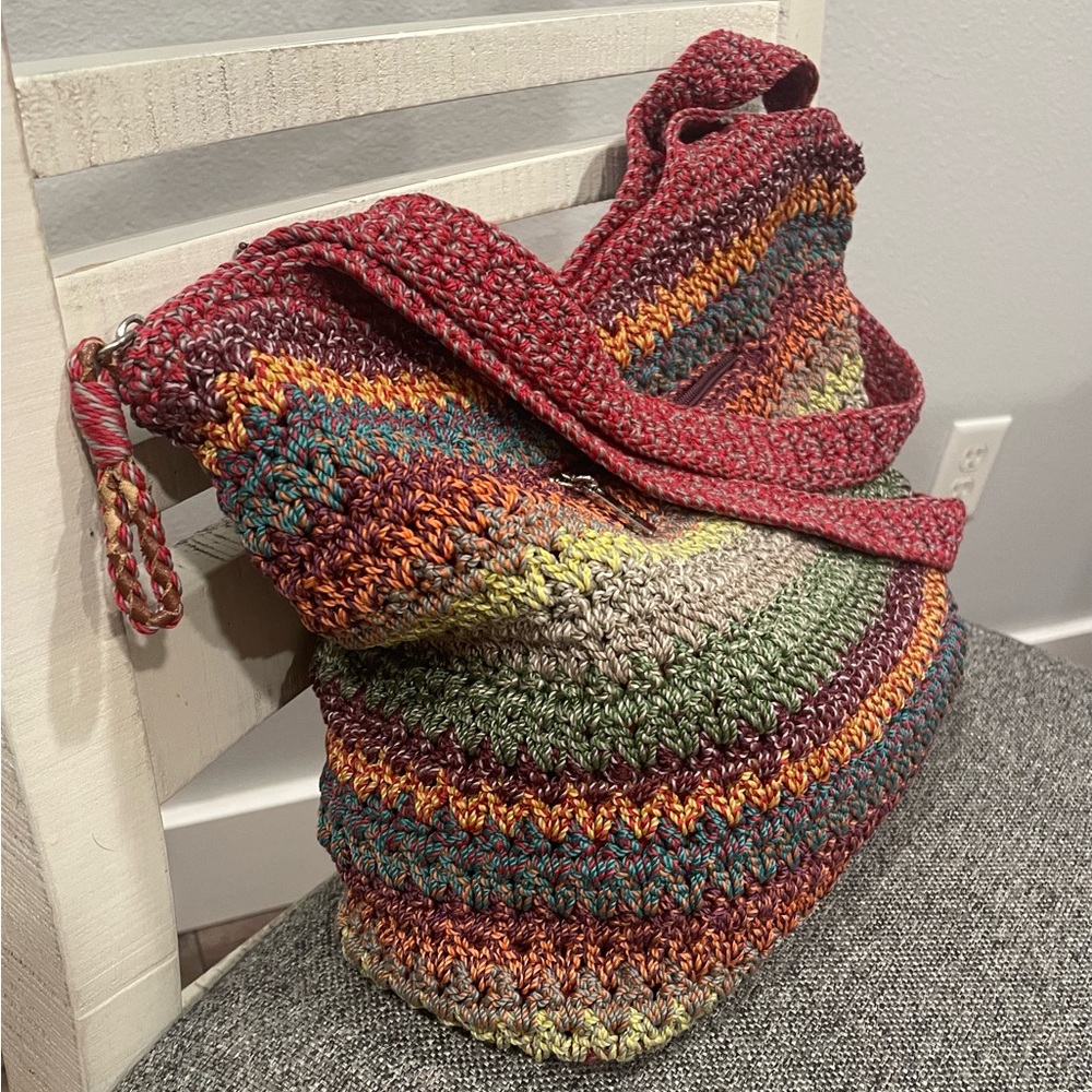 The Sak Multicolor Crochet Hobo Shoulder Bag. BNWOT!!